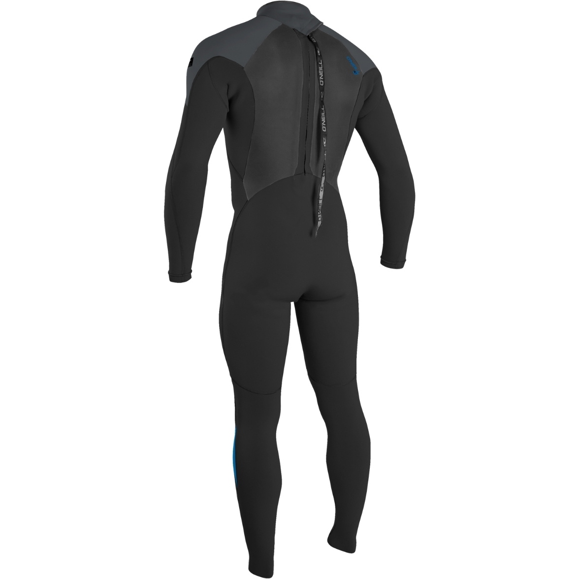 2026 O'Neill Da Uomo Epic 5/4mm Back Zip Muta 4217B - Black / Graphite / Bali Blue